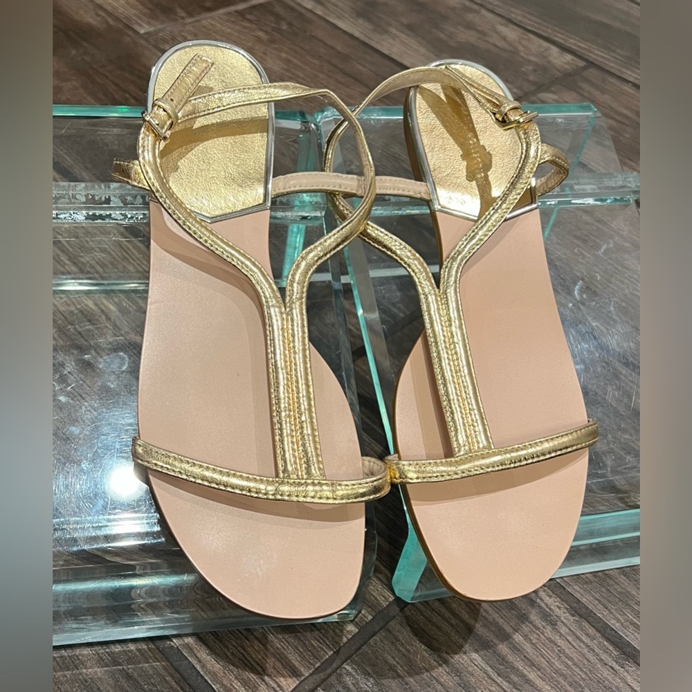 Zara Basic Collection Gd Sandals - image 4